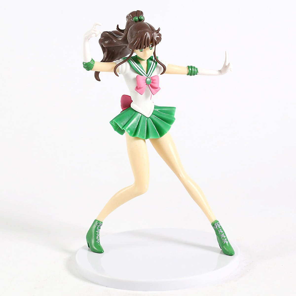 (Sailor Moon) Đồ chơi mô hình Thủy Thủ Mặt Trăng - Sailor Jupiters xanh lá (16 cm) kèm giá đỡ