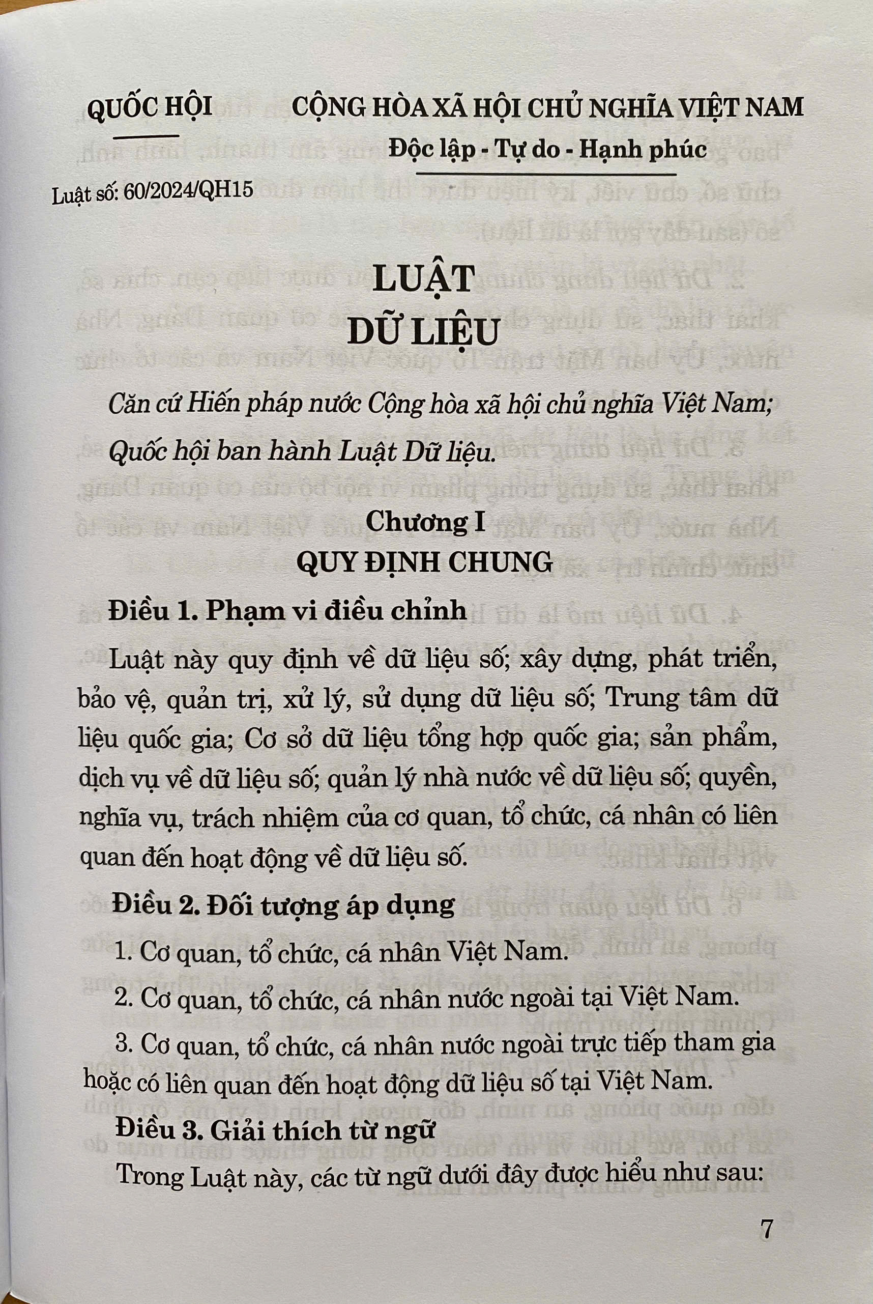 Luật Dữ Liệu Năm 2024