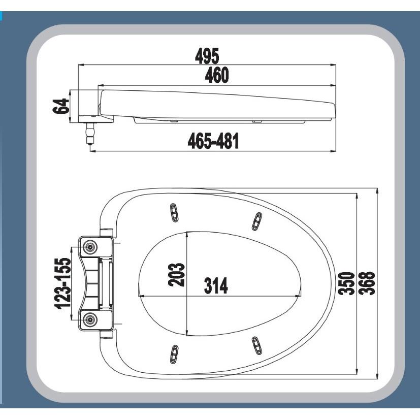 Nắp bồn cầu liền khối viglacera v39