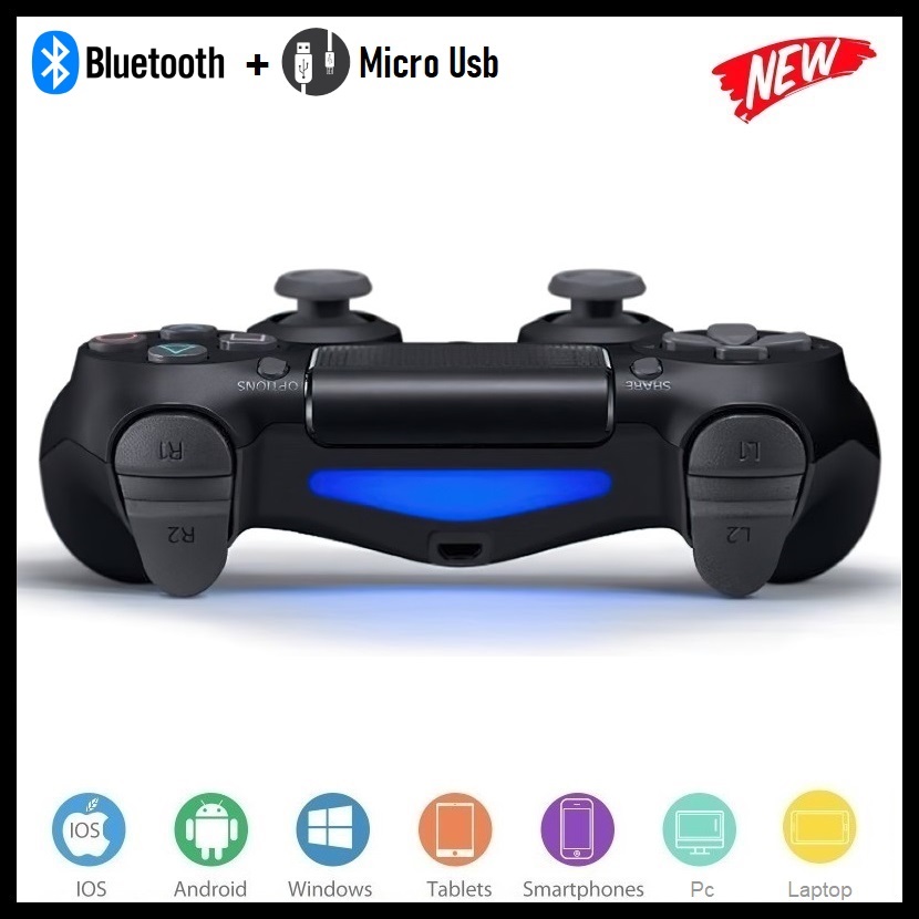 Tay Game không dây bluetooth P/S Black cho máy tính - điện thoại - máy game Console