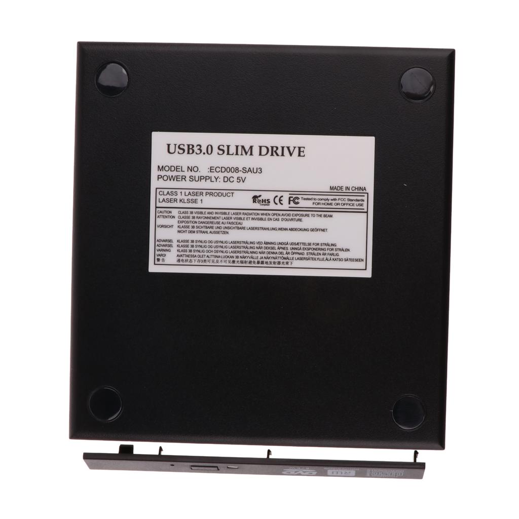 12.7mm USB 3.0 CD DVD RW Burner Optical Drive External Enclosure Case Only