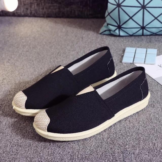 Giày vải slip on nhiều mẫu