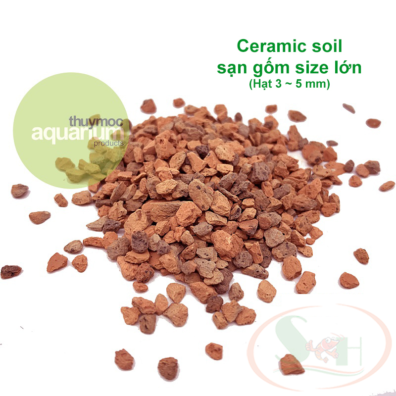 Sạn sỏi suối trải nền gốm ceramic, sạn trắng, suối nâu, vàng kim sa bể thủy sinh cá tép cảnh