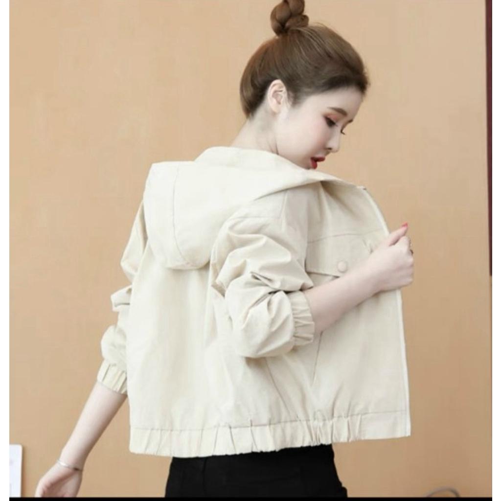 Áo khoác kaki lửng chống nắng nữ 2 lớp thiết kế tinh tế nhẹ nhàng quyến rũ hàng mới bao đẹp