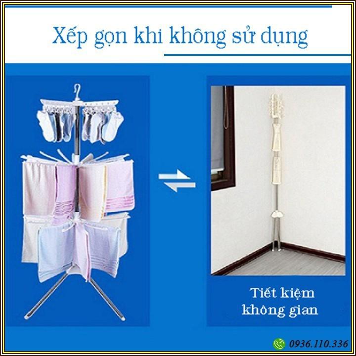 Cây Phơi Đồ Cho Bé - Cây Phơi Đồ Đa Năng 3 Tầng Xếp Gọn Tiện Lợi