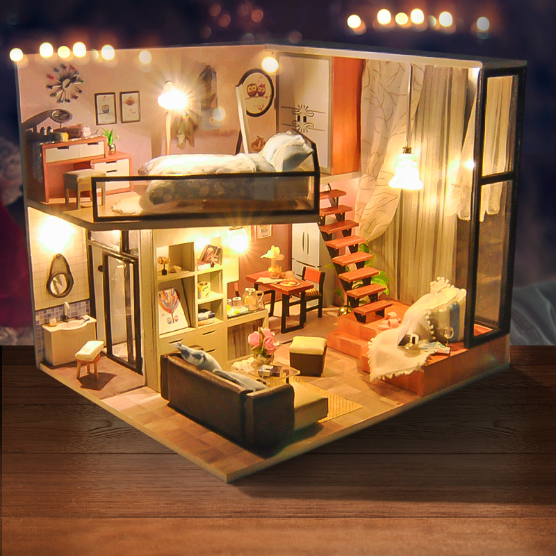 Nhà Búp Bê Lắp ghép Quiet Loft And Life Dream TYU