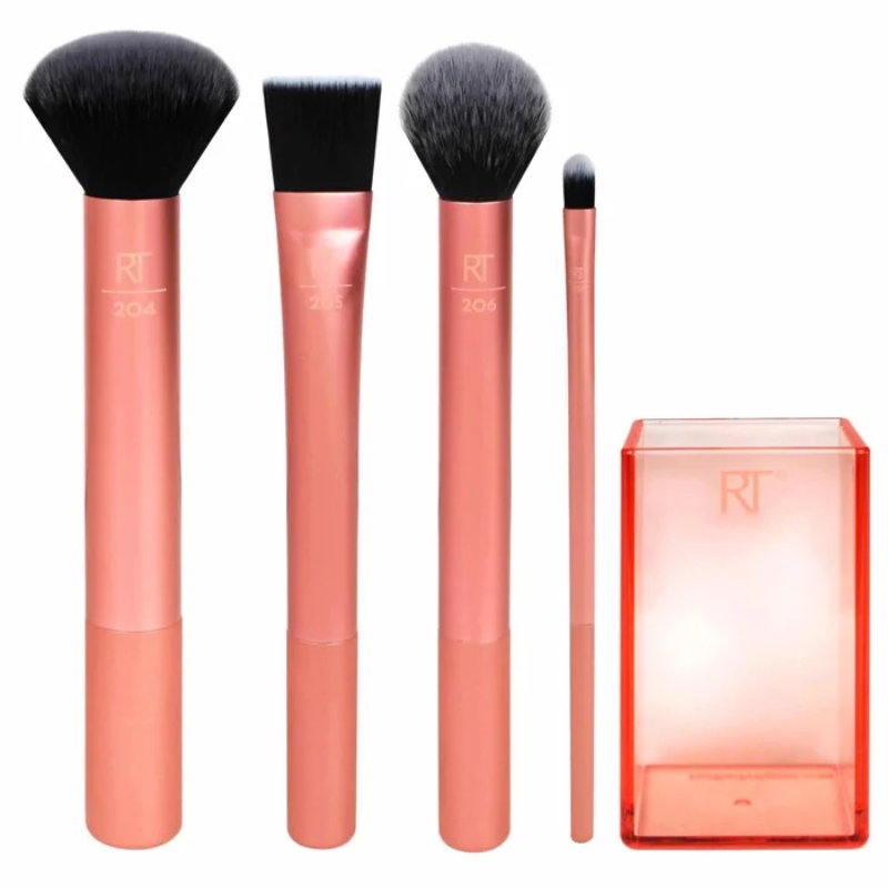 Bộ cọ 4 cây kèm hộp đựng Real Techniques flawless base set