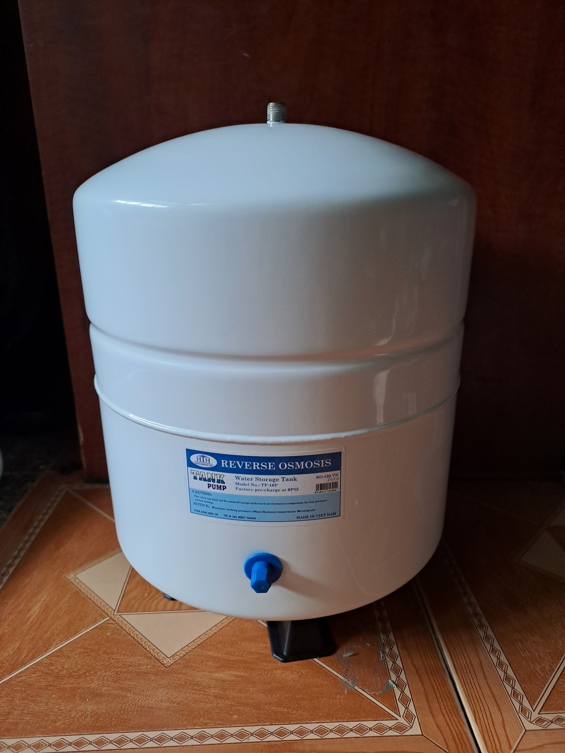 Bình Áp Thép 10 Lít RO - Bình Áp Thép Không Gỉ 10L Cho Hệ Thống Lọc Nước RO - Bảo Hành 1 Năm Với Lỗi Nhà Sản Xuất