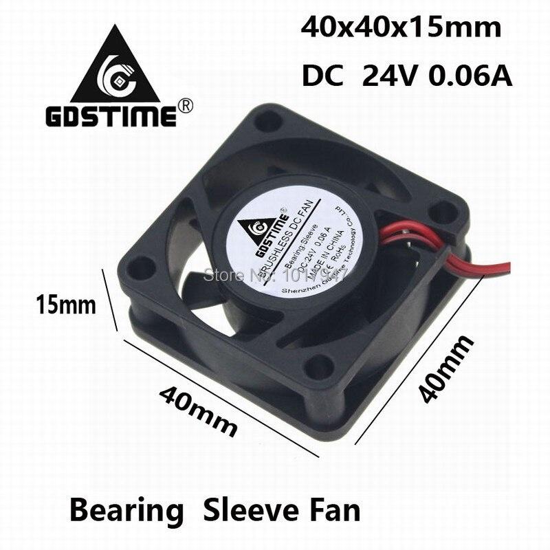 1 Cái Quạt Tản Nhiệt 4015 4cm 40mm X 15mm Dc 24v 2pin 40x40 X 15mm