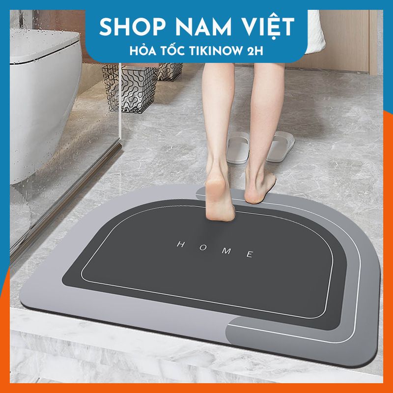 Thảm nhà tắm, nhà bếp siêu thấm nước, chống trơn trượt tối giản, hiện đại NAVIVU