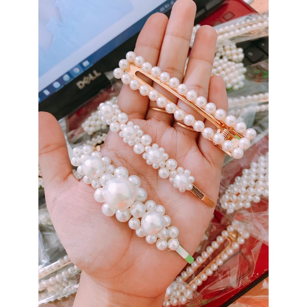 COMBO 3 KẸP TÓC ĐÍNH ĐÁ NGỌC TRAI