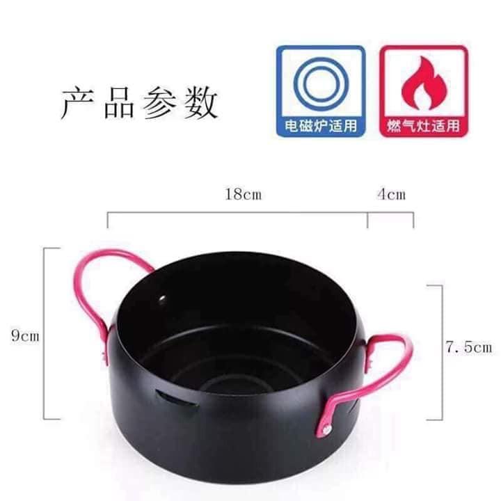 Nồi Chiên Lọc Dầu Kèm Vỉ Gác Chảo 18cm Tiện Dụng