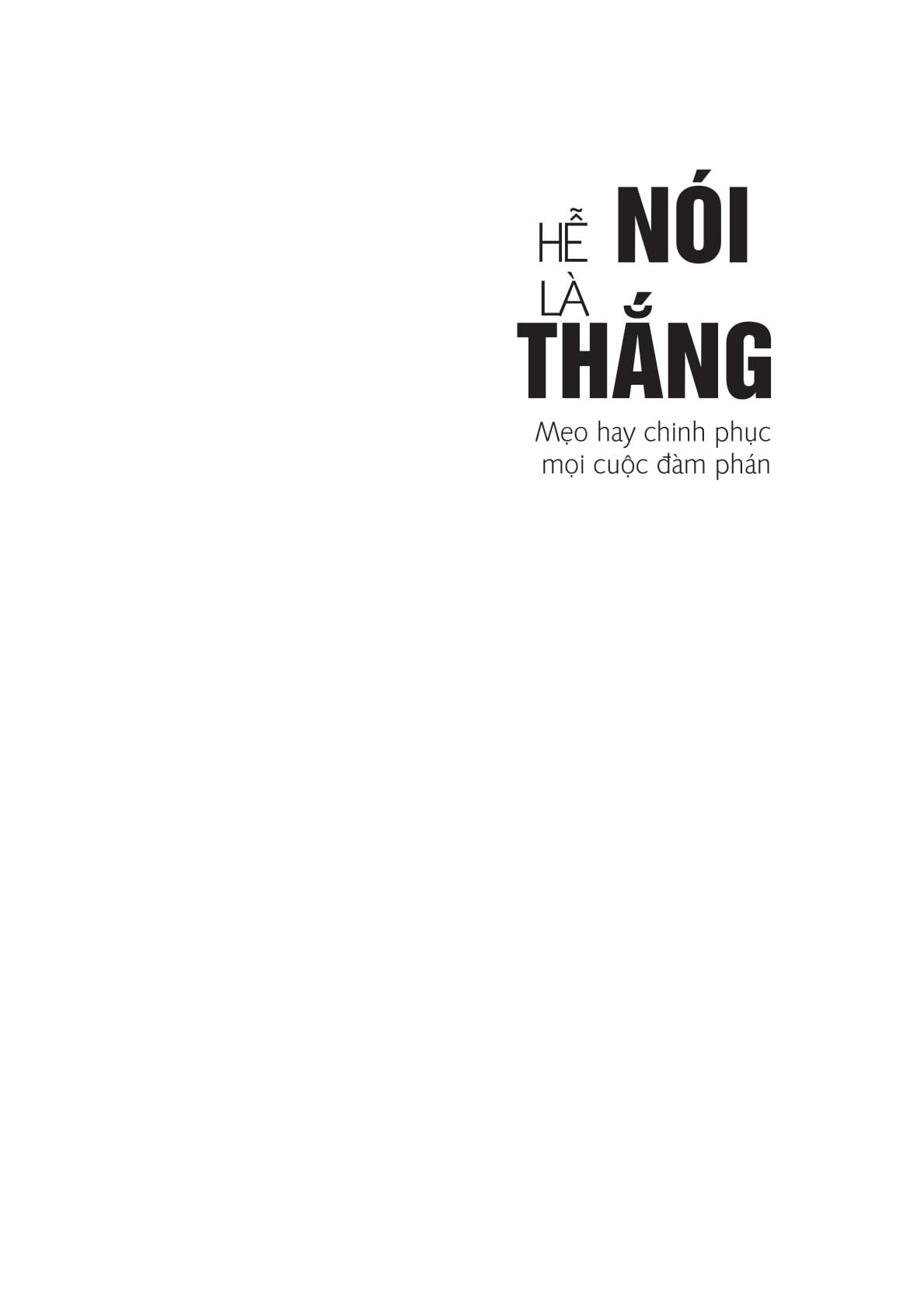 Hễ Nói Là Thắng