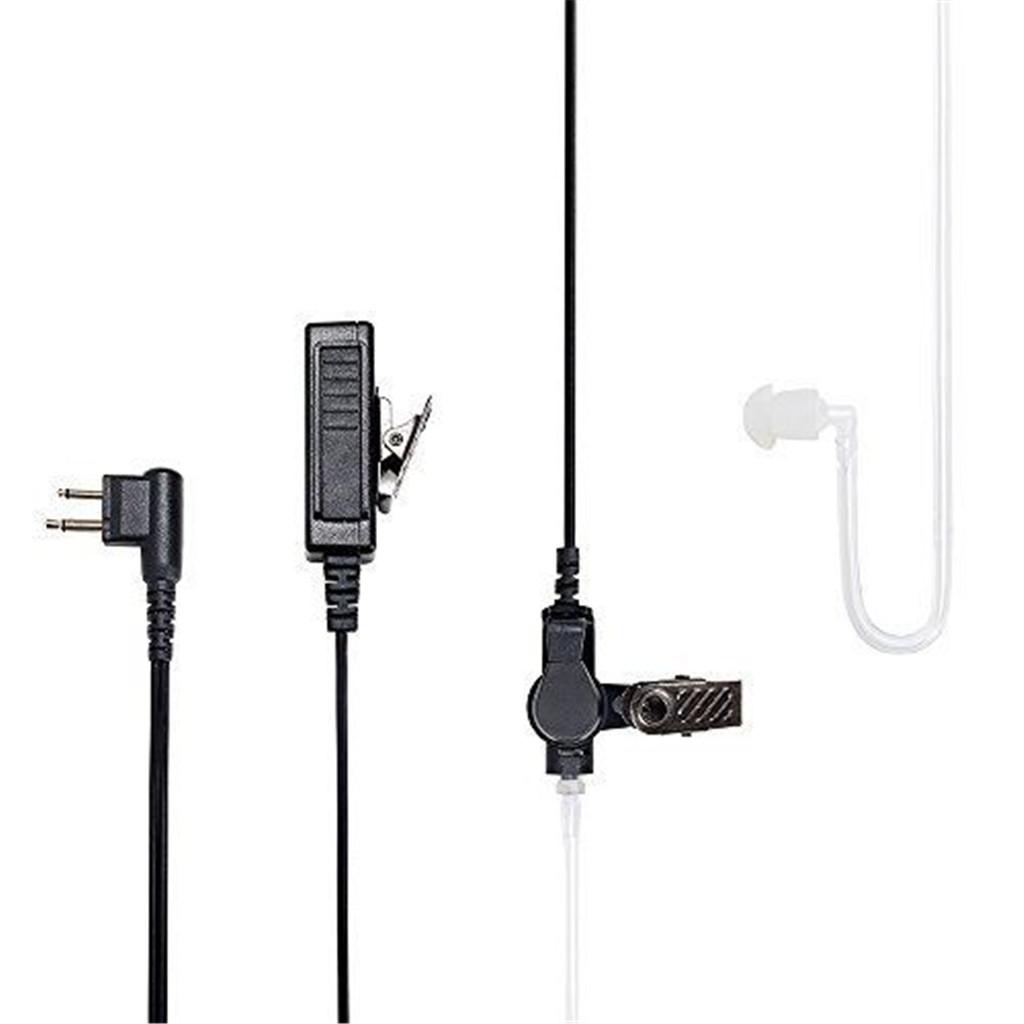 2Pcs Radios Earpiece Headset 2-Pin  Acoustic Tube   Earpiece