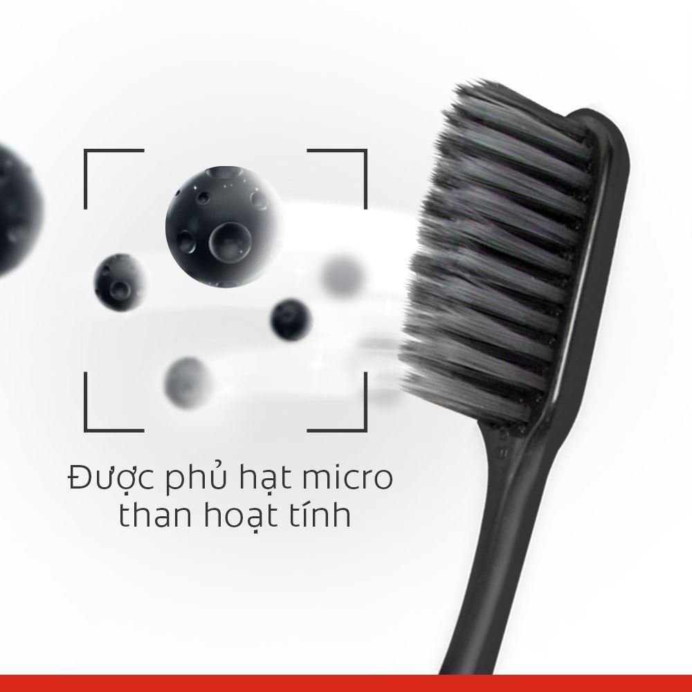 Bộ 5 Bàn chải đánh răng Colgate than hoạt tính kháng khuẩn SlimSoft Charcoal mềm mảnh