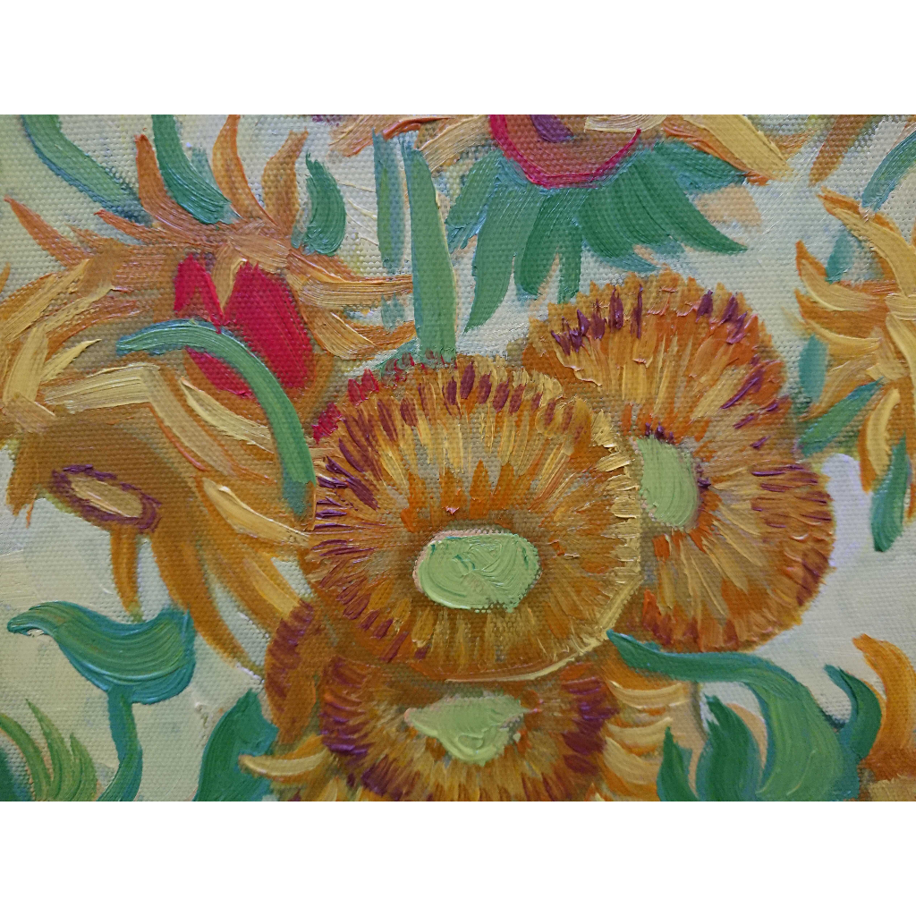 Tranh Sơn Dầu Vẽ Tay 30x40cm - Hoa Hướng Dương