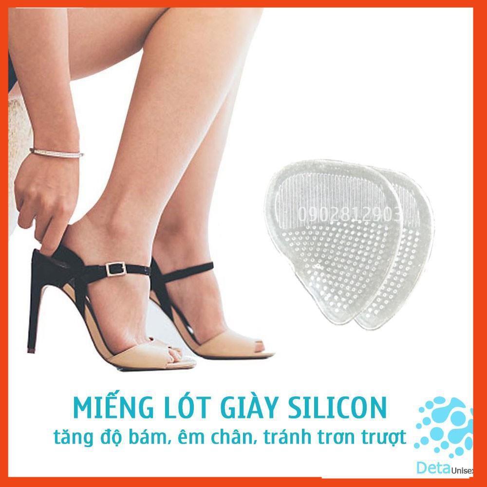 Bộ combo 6 Miếng lót giày silicon nữ êm chân giúp khắc phục rộng size giày cao gót