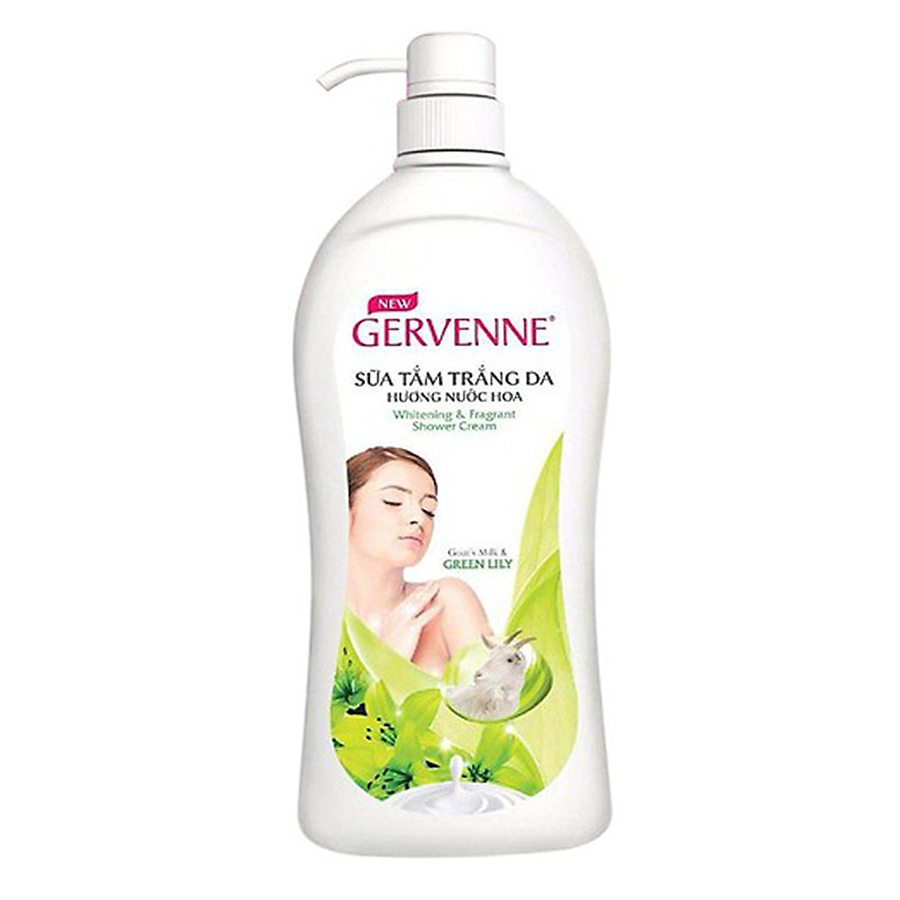 Sữa Tắm Tinh Chất Sữa Dê Và Hương Hoa Lily Gervenne Chai (450g)