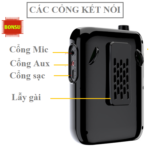 Loa máy trợ giảng Aporo T30 UHF, công suất 20W không dây cao cấp (gồm 3 micro)- Hàng chính hãng