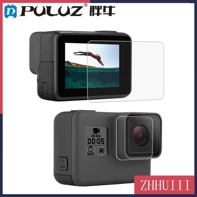 Kính Cường Lực PULUZ Bảo Vệ Màn Hình Máy Ảnh Gopro Hero 5 6 7