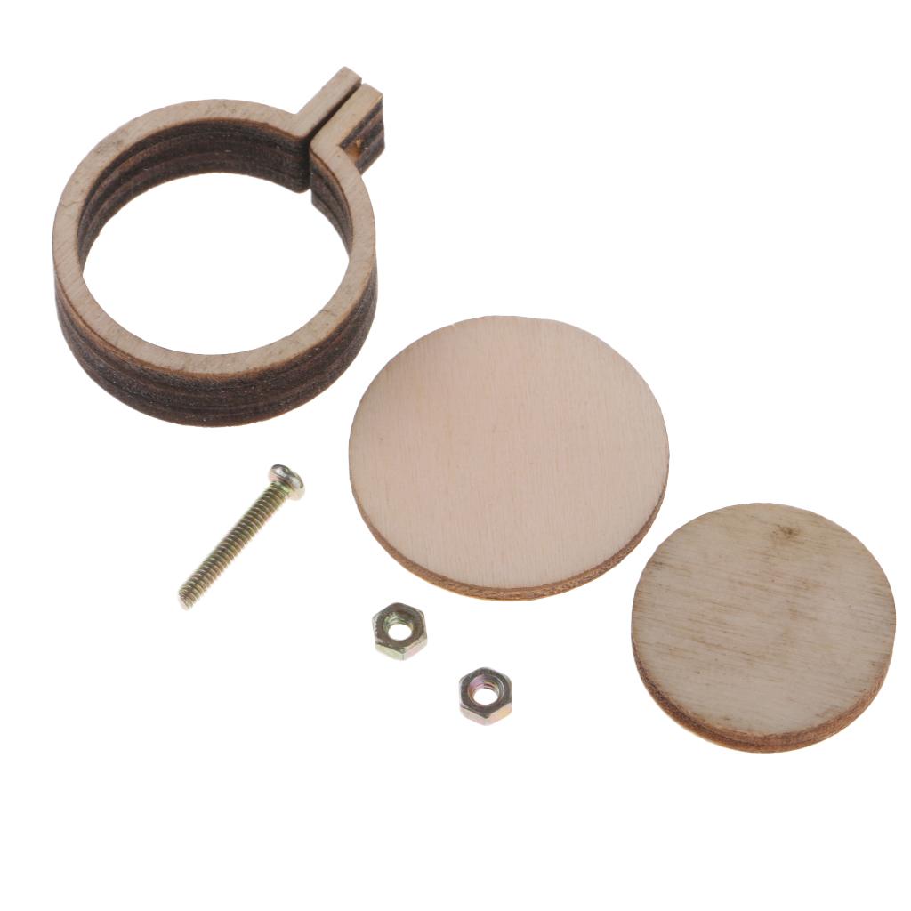 90Pcs Wooden Embroidery Hoop Cross Stitch Hoop Ring for Sewing Supplies