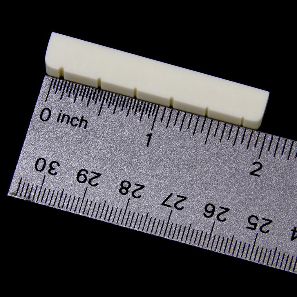 2 Set Of Buffalo Bone Classical Guitar Strings Bridge Saddle End Nut Slotted