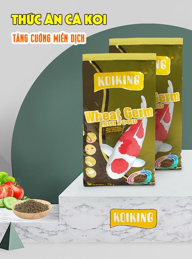 Thức Ăn Cá Koi KoiKing Food: WheatGerm – Tăng Cường Miễn Dịch