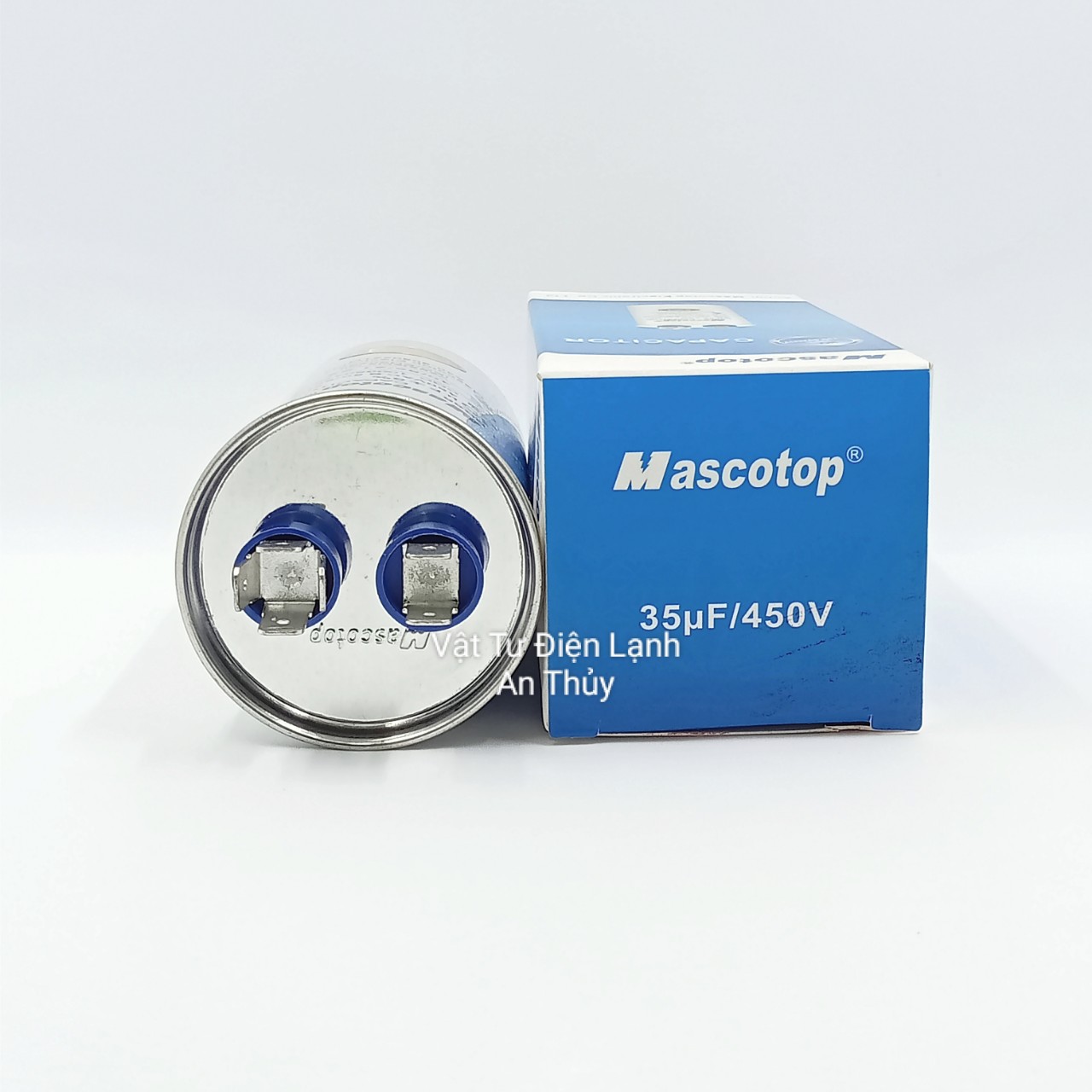 Tụ máy lạnh MASCOTOP 35uF 2 chân - Tụ điều hòa MASCOTOP 35uF 2 chân