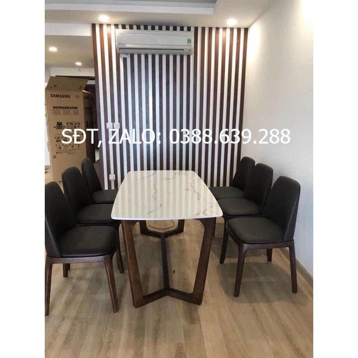 Bàn Ghế Ăn Mặt Đá 4-6 Ghế
