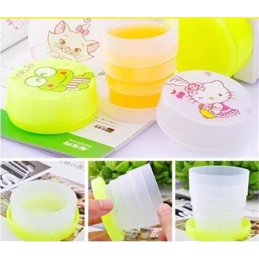 LY NƯỚC MIỄN PHÍ GIAO HÀNG CỐC NƯỚC HÌNH THÚ NHIỀU MÀU XẾP GẤP GỌN DÀNH CHO TRẺ EM TIỆN LỢI