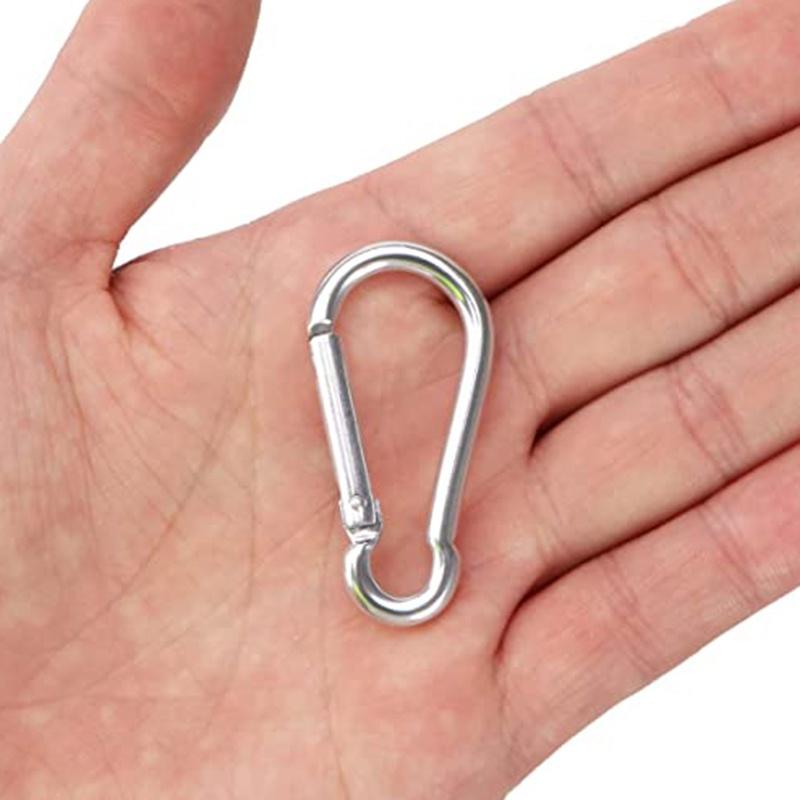 1 Móc Khóa Chữ D Mini Bằng Hợp Kim Nhôm Màu Sắc Ngẫu Nhiên