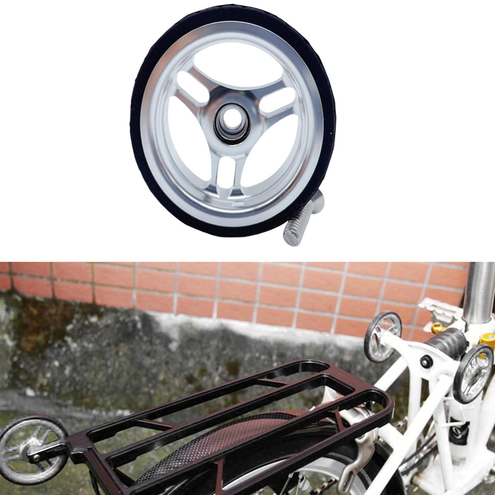 High Strength Folding Bike Easy Wheel Easywheel Bracket Set Sealed Bearing for BMX
