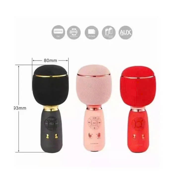 Micro Karaoke kèm loa Bluetooth MÀU ĐEN - Hàng chính hãng