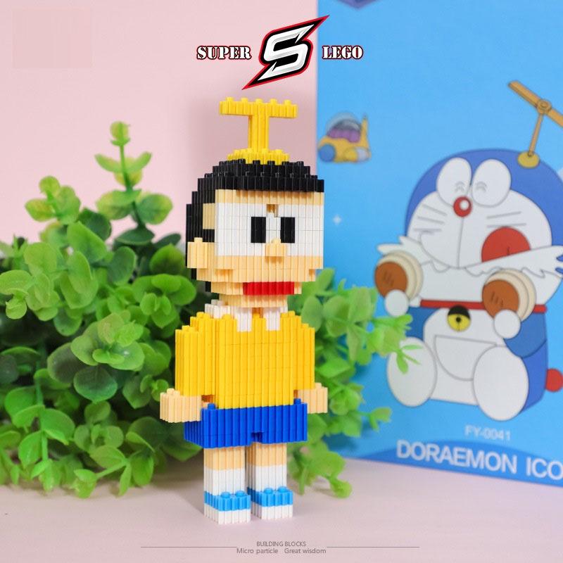  Bộ đồ chơi lắp ráp 3D hình các nhân vật hoạt hình Doraemon,Nobita,Chaien,Xuka,Xeko,Doremi...