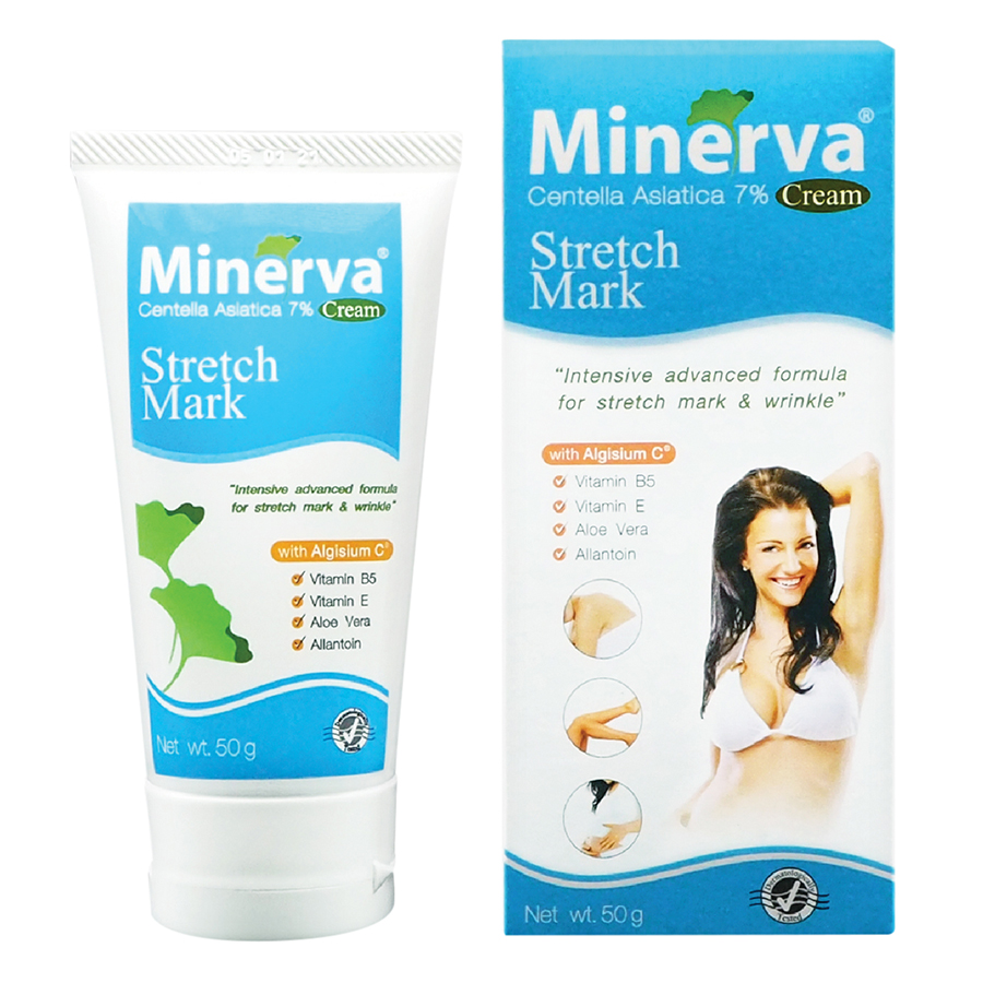Kem Thoa Giảm Rạn Và Nhăn Da Minerva Stretch Mark Cream - BER08 (50g)