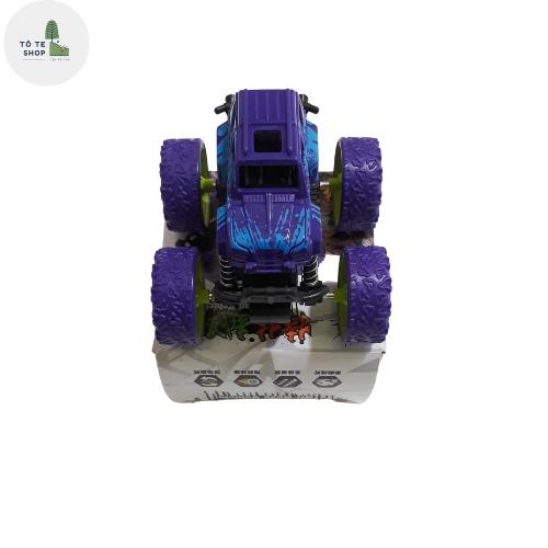 Xe ô tô địa hình mini, chạy đà quán tính, xoay 360 độ, gồm 4 màu xanh lá, tím, đỏ, cam