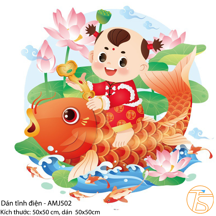 Decal Trang Trí Tết Dán Tĩnh Điện Năm 2024 Sáng Rõ Nét Đa Dạng Nhiều Mẫu Cho Shop, VăN Phòng Và Hàng Quán
