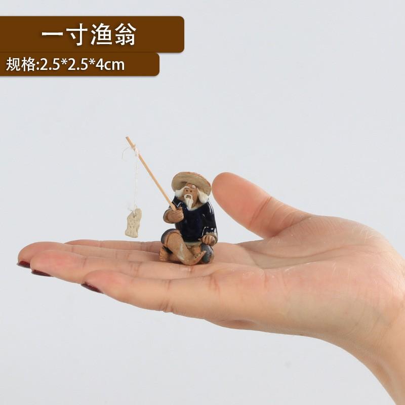 Ông lão câu cá mini trang trí tiểu cảnh, bonsai, bán cạn thủy sinh- tượng ông lão câu cá trang trí thủy sinh tiểu cảnh