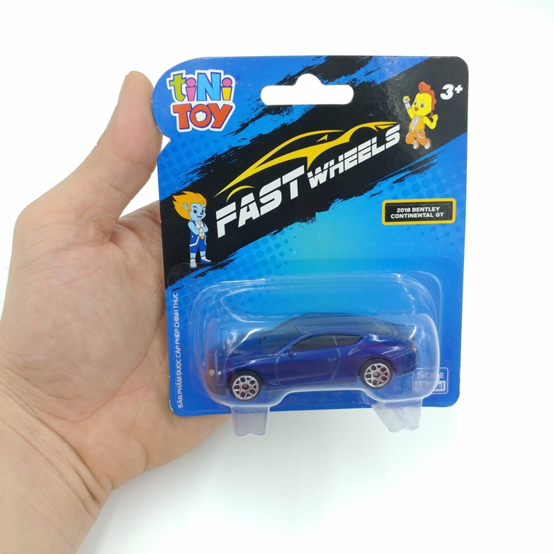 Đồ Chơi Xe Tốc Độ FastWheels 3 Inch - 342000S - 2018 Bentley Continental GT - Màu Xanh