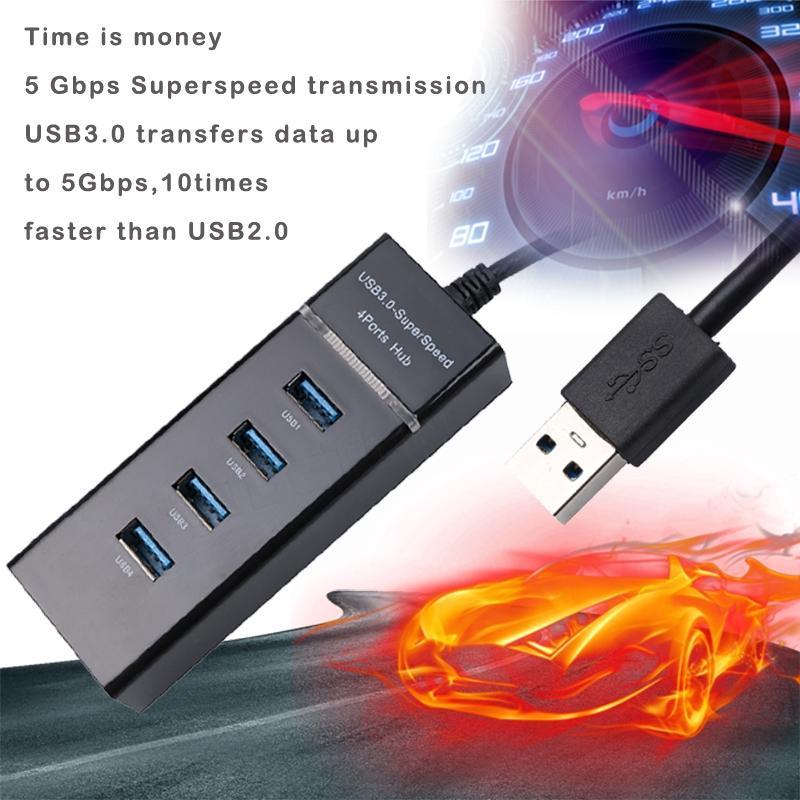 Bộ Chia 4 Cổng USB 3.0 Chuyển Đổi Tốc Độ Cao Chuyên Dụng Cho Máy Tính