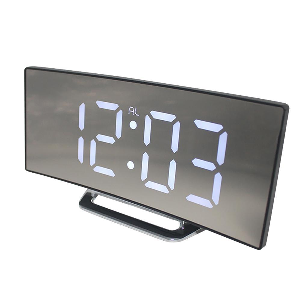 LED Display Alarm Clock Digital Projection Clock with 12/24 Hours Clock-01