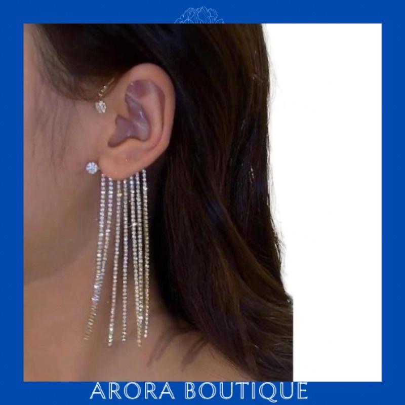Hoa tai đính đá gài 1 bên - Arora boutique