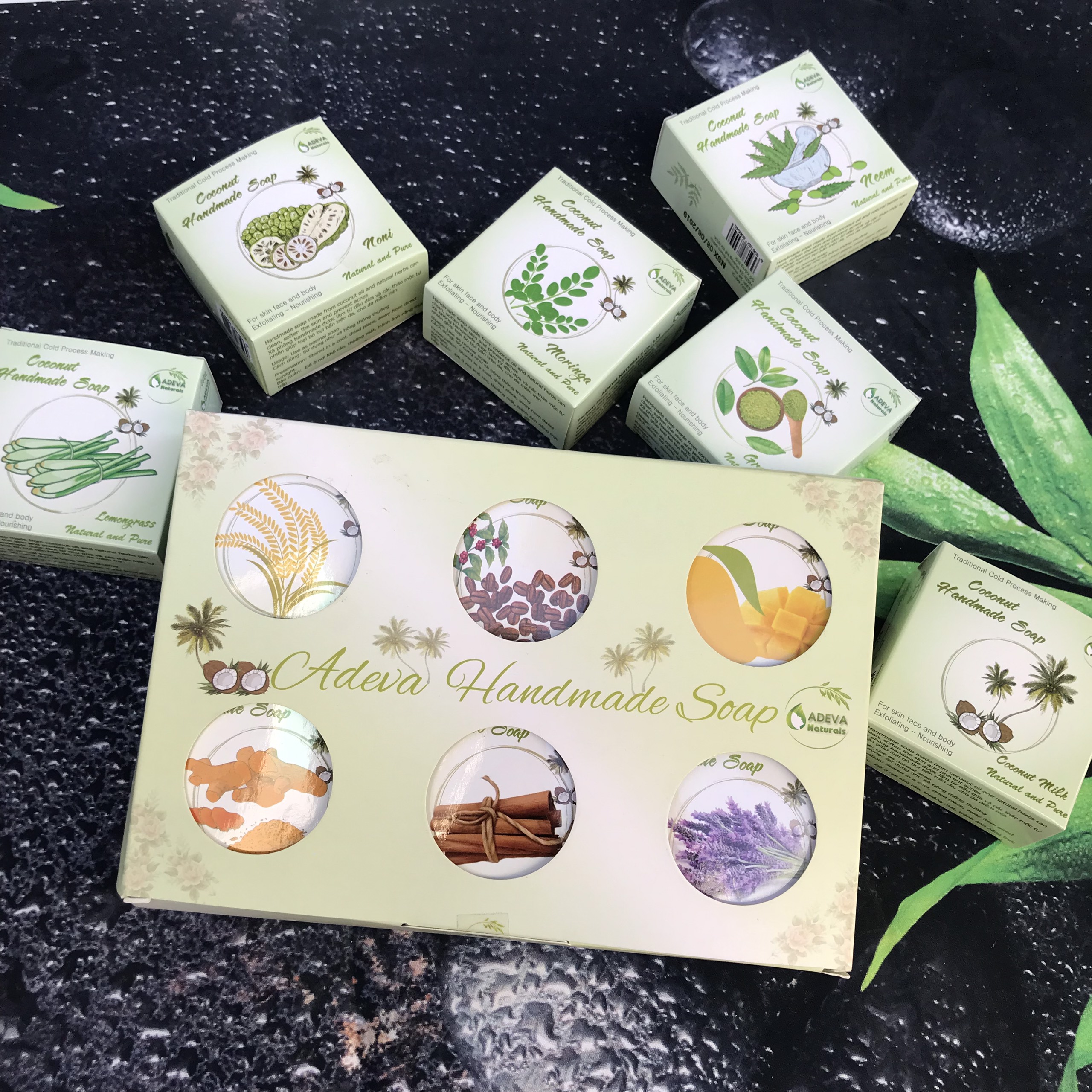 Xà phòng handmade - Set 6 soap (lộn xộn các mùi)