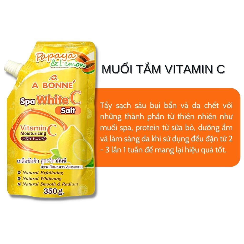 Muối Tắm Sữa Bò A bonne Tẩy Tế Bào Da Chết Body Spa Milk Salt Thái Lan 350gr