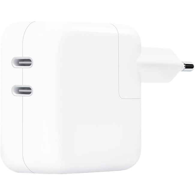 Adapter Sạc 2 Cổng USB Type-C 35W - MNWP3ZA/A - Trắng