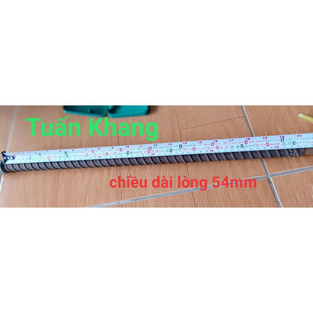 Trục bánh xe 70cm ( 7 tấc) răn 17li + lông đền + tán keo