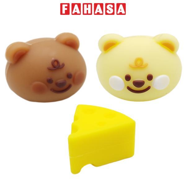 Bộ 3 Gôm Mini Bear Cheese - Kuki KK-7531-MD-TK