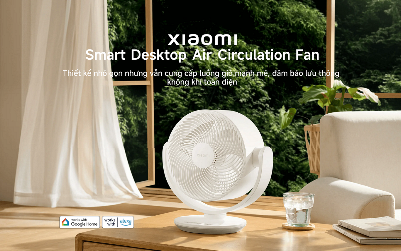 Quạt để bàn Xiaomi Smart Desktop Air Circulation Fan - GiaPhucStore | Hàng Chính Hãng