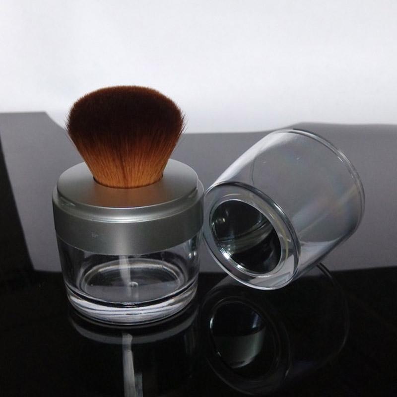 Loose mineral powder bàn chải puff jar foundation brush tool với bột bàn chải và sàng trang điểm bàn chải cho mỹ phẩm