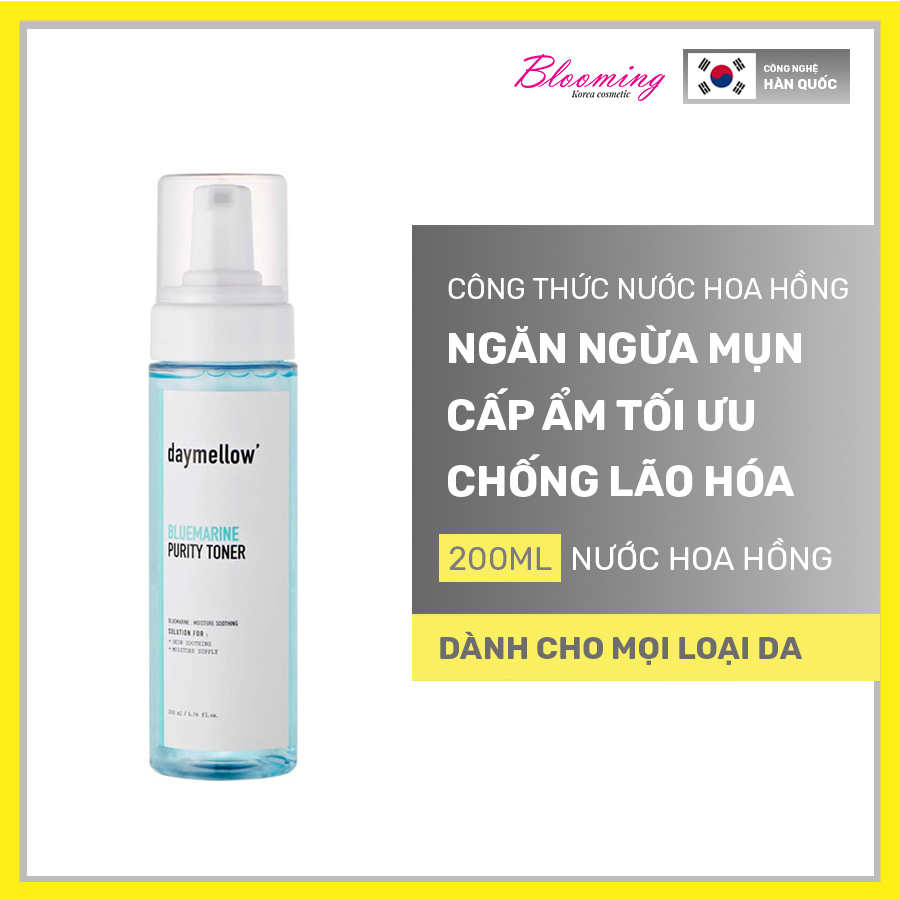 Nước cân bằng làm dịu da Toner Daymellow Blue Marrine Purity 200ml (Mẫu mới)